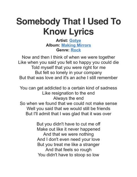 But if You Looking for Something New I Know Somebody Lyrics.